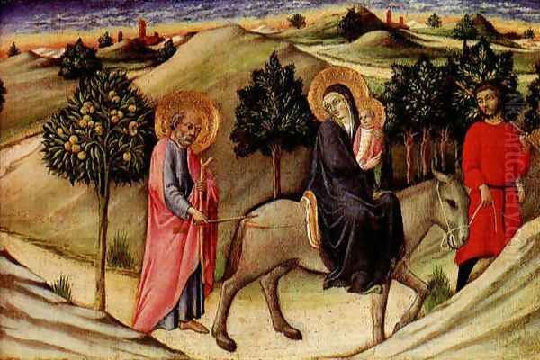 Flight to Egypt - predella panel - view 1