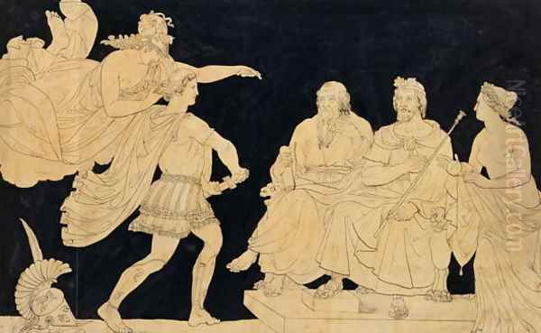 Achilles Restrained by Minerva from Rushing Upon Agamemnon, 1818 - view 1
