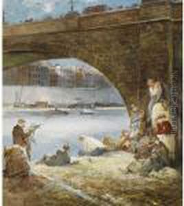 Fishing On The Seine by Everett Shinn