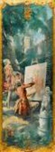 The Artist In An Allegorical Setting by Everett Shinn