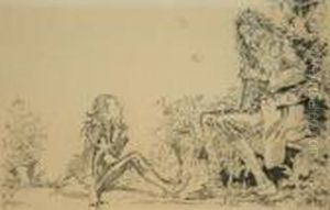 The Old Philosopher From Rip Van Winkle by Everett Shinn