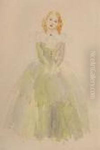 Girl With The Golden Curls by Everett Shinn