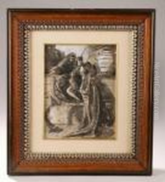 Theatrical Scene Of A Man Andwoman - view 1