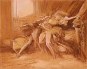 The Throws Of Passion by Everett Shinn