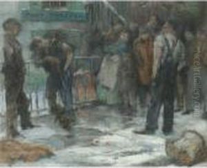 Street Fight by Everett Shinn