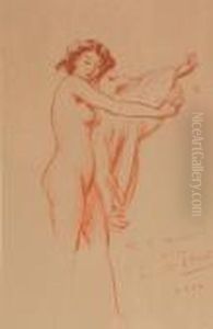 ''girl Dressing'' by Everett Shinn