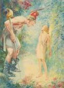 The Giant And The Child - You 
Let Me Play Once In Your Garden, To-day You Shall Come With Me To My 
Garden, Which Is Paradise" by Everett Shinn