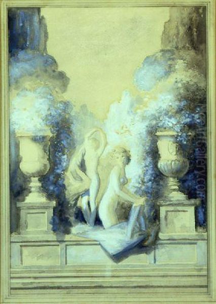 Two Women In A Garden - view 1