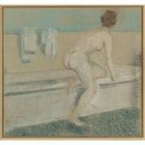 Into The Bath by Everett Shinn