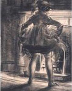 By The Fire by Everett Shinn