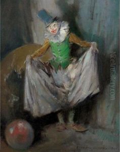 Clown With Big Pants by Everett Shinn