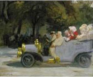 Lunch Wagon, Madison Square by Everett Shinn