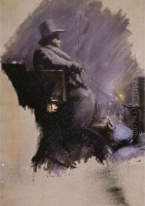 The Cabbie by Everett Shinn