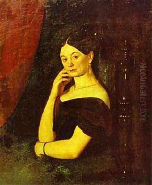 Portrait Of Anna Petrovna Milyukova 1850 - view 1