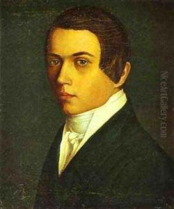 Self Portrait 1840s by Grigori Vasilievich Soroka