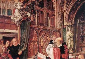St Gilles' Mass (detail) c. 1500