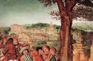 St Gilles and the Hind (detail) c. 1500 by Master of St. Gilles