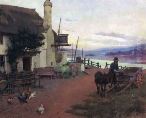 Porlock Harbour, Somerset by Leghe Suthers