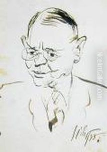 Karykatura Nieznanego Pana, 1935 R. by Kazimierz Sichulski