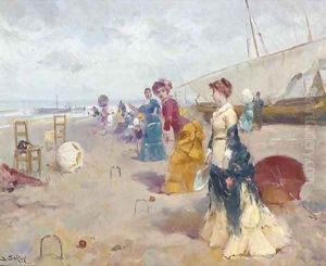 Croquet on the beach 2