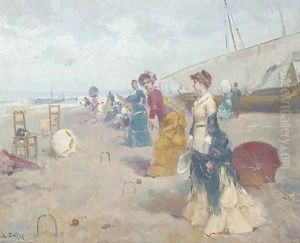 Croquet on the beach