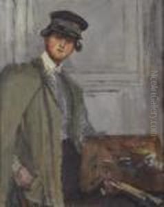 Portrait Of An Artist With Palette by Walter Richard Sickert