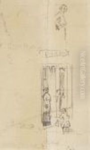 Study Of Figures In A Doorway Atchagford Study Of Figures In A Doorway Atchagford