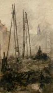 "pile Drivers, Dordreht (sic)" by Walter Richard Sickert