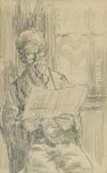 Man Reading The Paper. - view 1