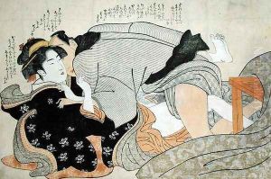 A Shunga Scene by Katsukawa Shunsho