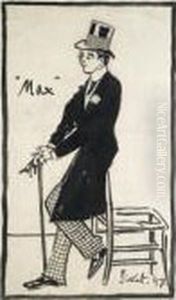 Portrait Of Max Beerbohm by Walter Richard Sickert