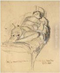Study For Murder Of Emily Dimmock At St Paul's Road, Camdentown by Walter Richard Sickert