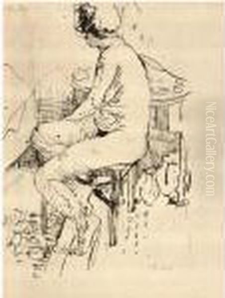 Seated Nude - view 1