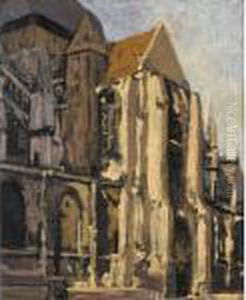 South Facade Of St Jacques Dieppe by Walter Richard Sickert