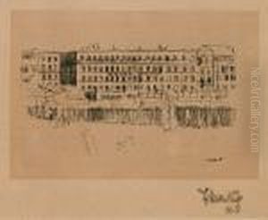Dieppe, The Old Hotel Royal (bromberg 138) by Walter Richard Sickert