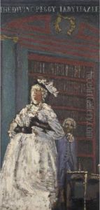 The Divine Peggy - Lady Teazle by Walter Richard Sickert