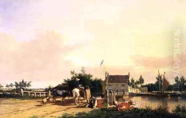 Buckenham Ferry on the River Yare, Norfolk, 1826 - view 1