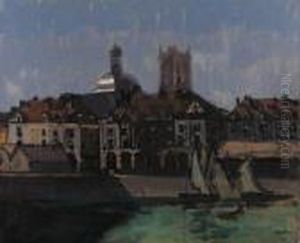 Les Arcades And La Darse, Dieppe by Walter Richard Sickert