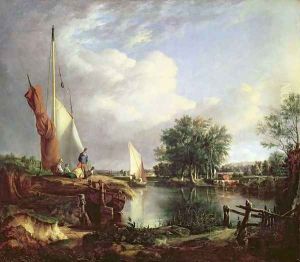 The River at Thorpe by Joseph Stannard