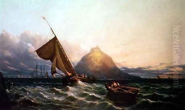 Fishing Boats off St. Michaels Mount - view 1