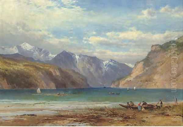 A view across a river, traditionally identified as the Rhine - view 1