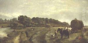 Haymaking by Arthur J. Stark