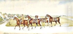 Returning to the stables by Henry William Standing