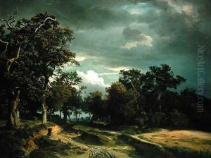 The Path on the Edge of the Wood, c.1851 by Johann Wilhelm Schirmer