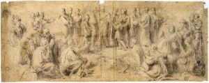 Multiplication of the Loaves and Fishes 1536 by Giovanni Antonio Sogliani