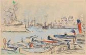 Venise, Quai Des Escalavons by Paul Signac