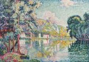Les Andelys, Chteau Gaillard by Paul Signac