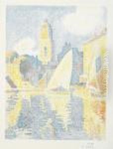 Saint-tropez: Le Port by Paul Signac