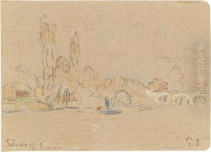 La Seine Pres Desevres by Paul Signac