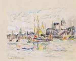 Sables D'olonne, Vue Du Port by Paul Signac